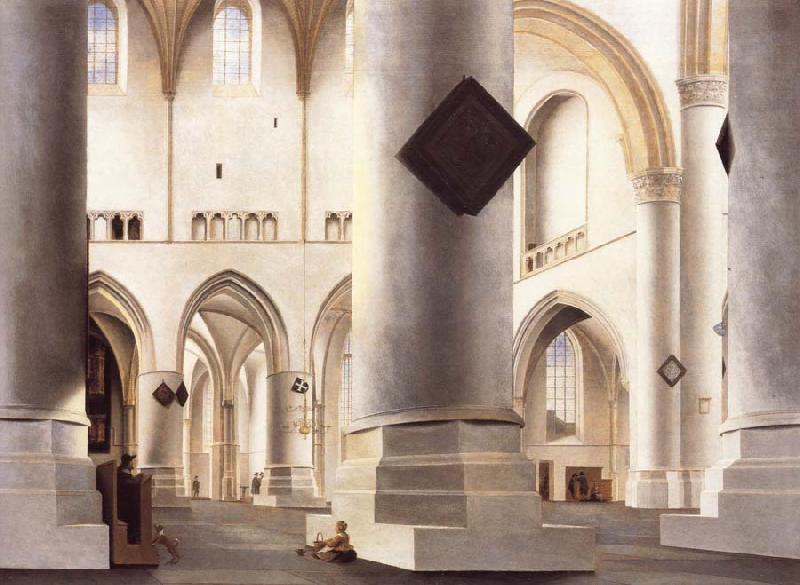 Pieter Saenredam THe Interior of the Grote Kerk,Haarlem Sweden oil painting art